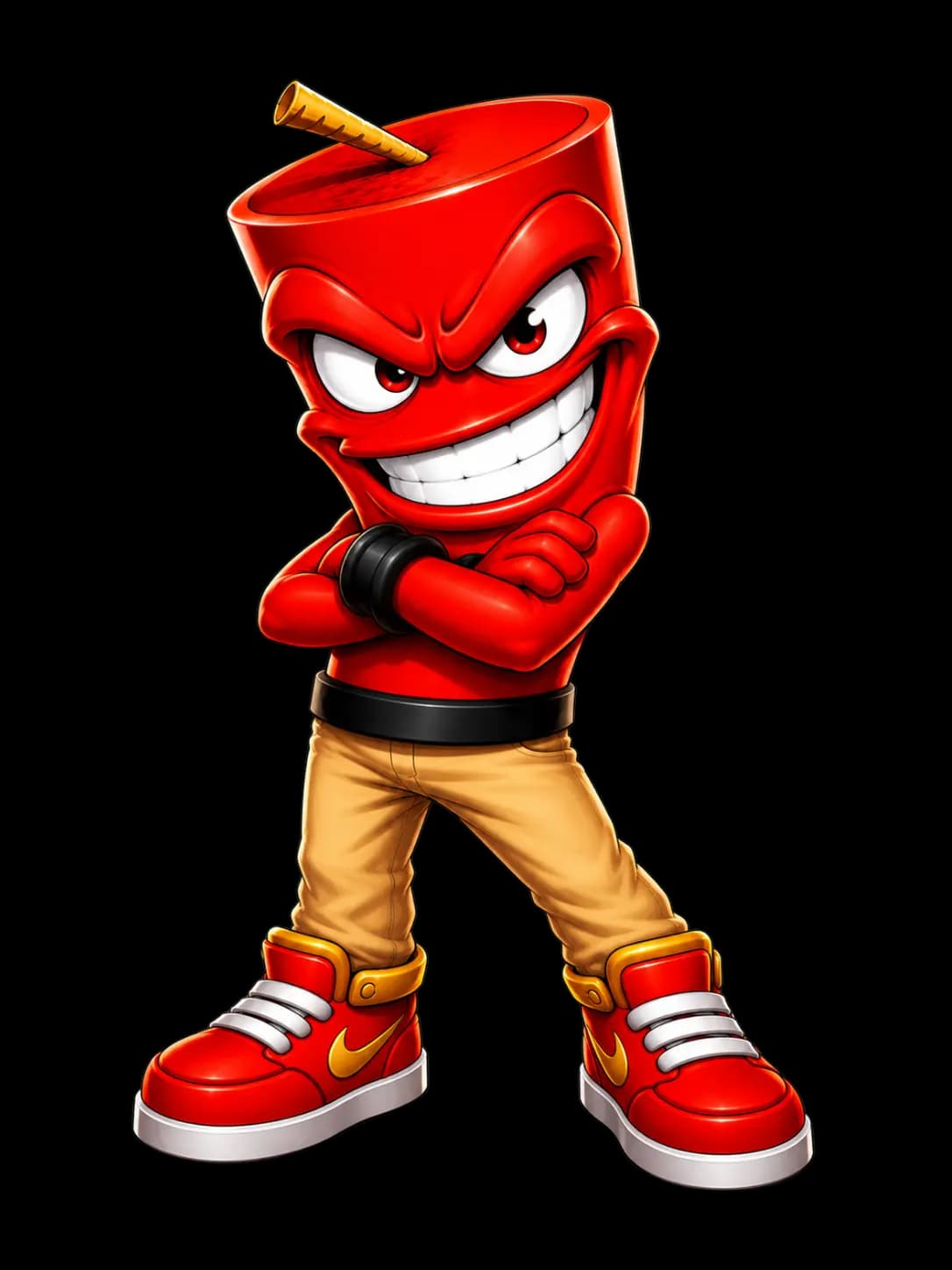 Mascote dTona confiante